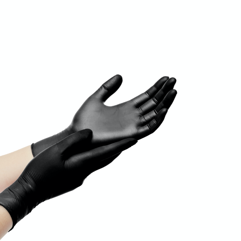 Medybird Black Nitrile Gloves