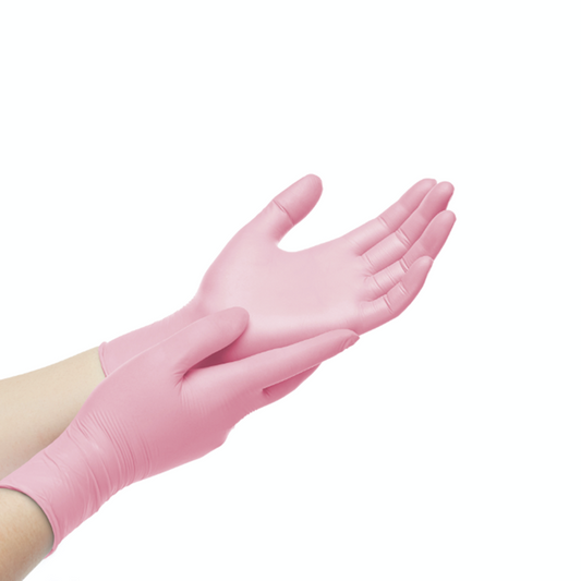 Medybird Pink Nitrile Gloves